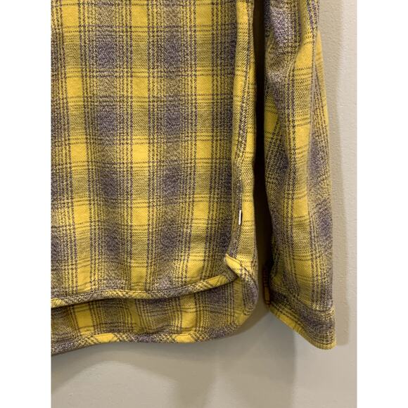 Toad & Co Shirt Women Size Small Yellow Gray 1/4 Zip Long Sleeve Organic Cotton - Picture 6 of 13